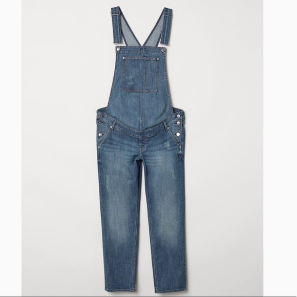 HM maternity denim bib overalls - Picture 2 of 4